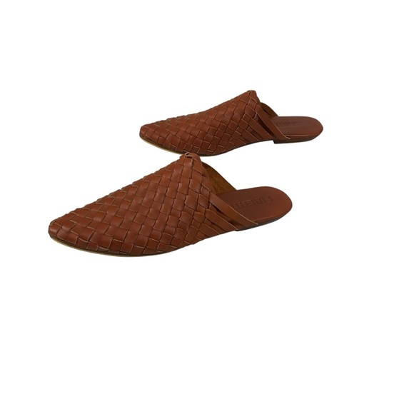 Liberte Tulum Woven Leather Mule Slide Cognac Brown Size 10 - Picture 9 of 12